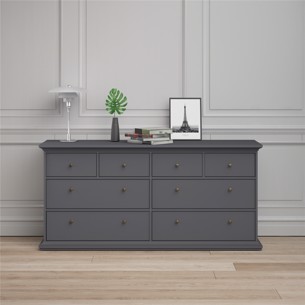 Paris romantisk fra dansk møbelfabrik. Flot i med skuffer. Greb er